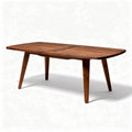 Wooden dining table with natural finish for home or restaurant 150 x 90 x 75cm