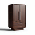 Wooden storage cabinet with two doors and two drawers 80 x 40 x 120cm